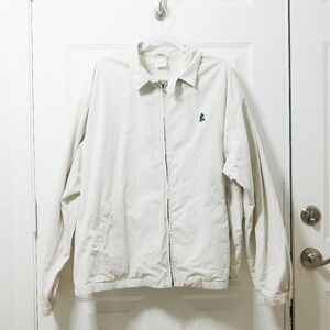 Walt Disney World Mickey Mouse Full Front Zipper Beige Coat Size XXL - Stained